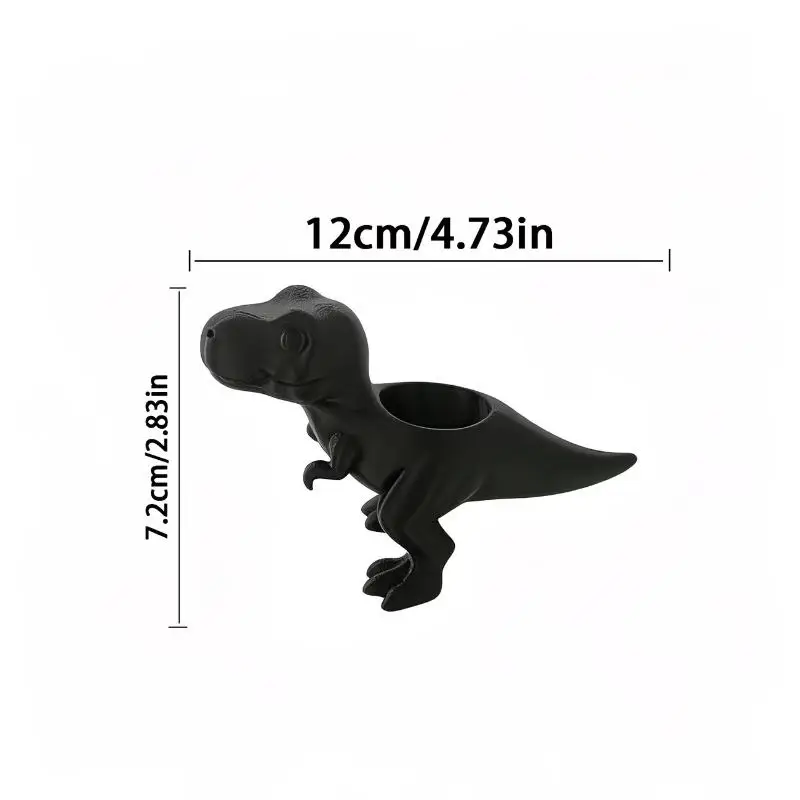 For Cacti And Herbs, Cute Plant Pot For Indoor/Outdoor Decor Mini T-Rex Dinosaur Planter - Retro 3D Printed Plastic Pot Suitable