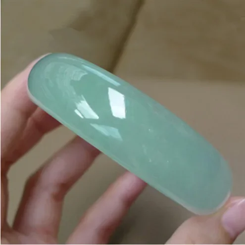 

Оптовый браслет из ледяного жадеита, женский увлажненный кварцитовый нефритовый браслет из зеленого светло-зеленого нефритового нефрита в подарок