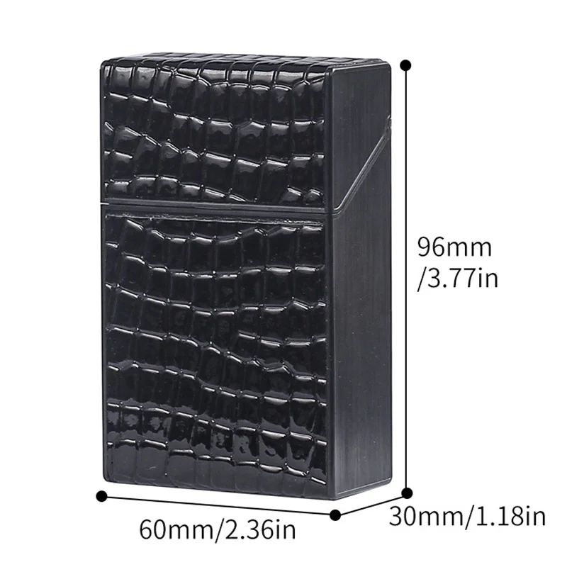 Cigarette Case for Men and Women, High Plastic Storage Box, Smoking Accessories Gift, 20 King Size, 1Pc