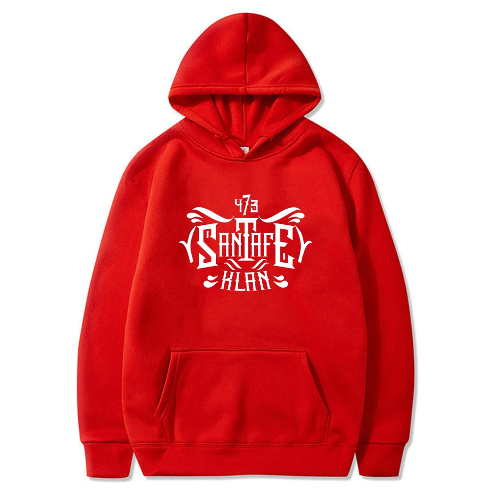 เสื้อสเวตเชิ้ตมีฮู้ดแขนยาวสำหรับ hoodie Musik เสื้อผ้าแนวฮิปฮอปทัวร์กีฬา Santa Fe klan 473 Todo Y Nada