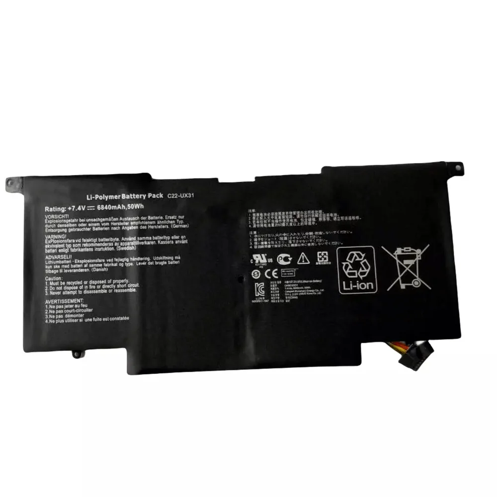 7XINbox C22-UX31 7.4V 50Wh 6840mAh Laptop Battery For Asus ZenBook UX31 UX31A UX31E C21-UX31 C23-UX31