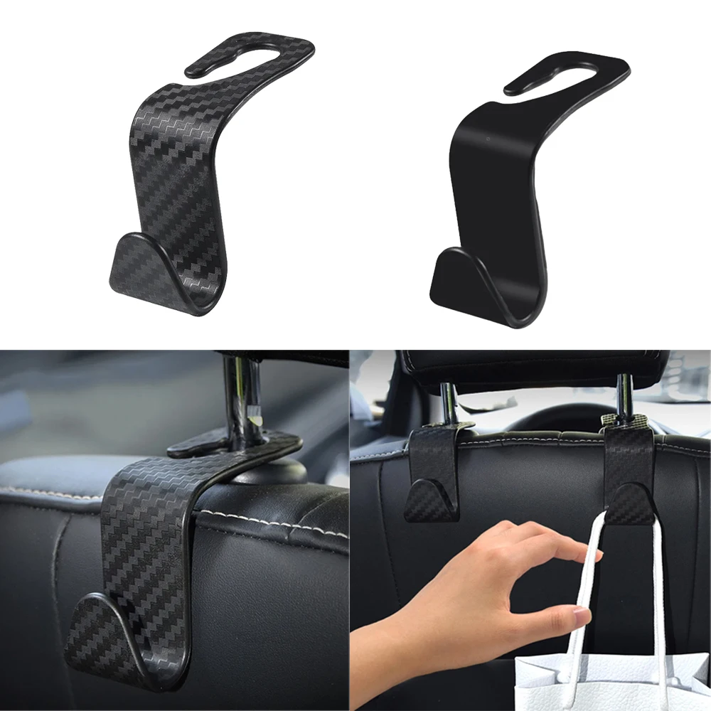 Car Seat Hidden Hooks For Cadillac CT6 ATS DeVille XTS Escallade XT5 CTS STS DTS SLS XLR Auto Seat Headrest Hooks Storage Hanger