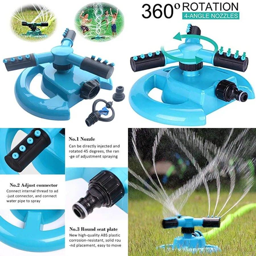 

360 Rotating Sprinkler - Backyard Water Park Fun for Toddlers Pets