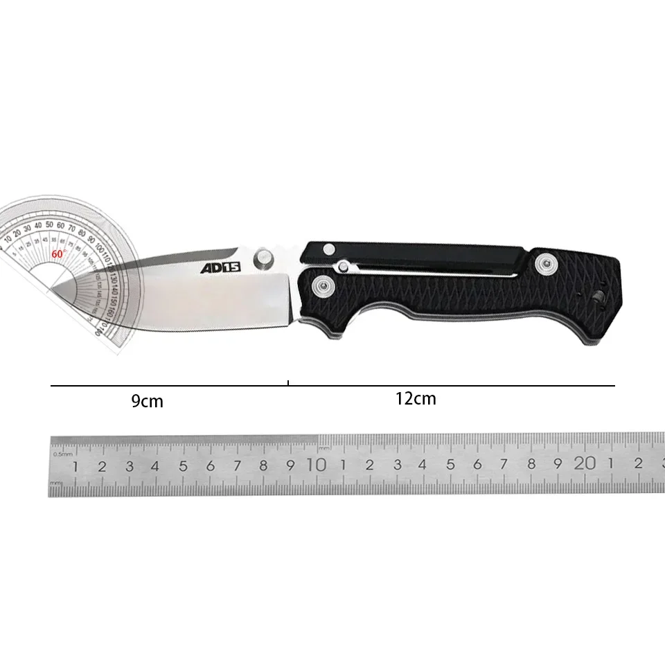 New Style AD15 Folding Knife G10 Aluminum Or Titanium Handle Outdoor Camping Hunting Fishing Survival Tactical Pocket EDC Knives