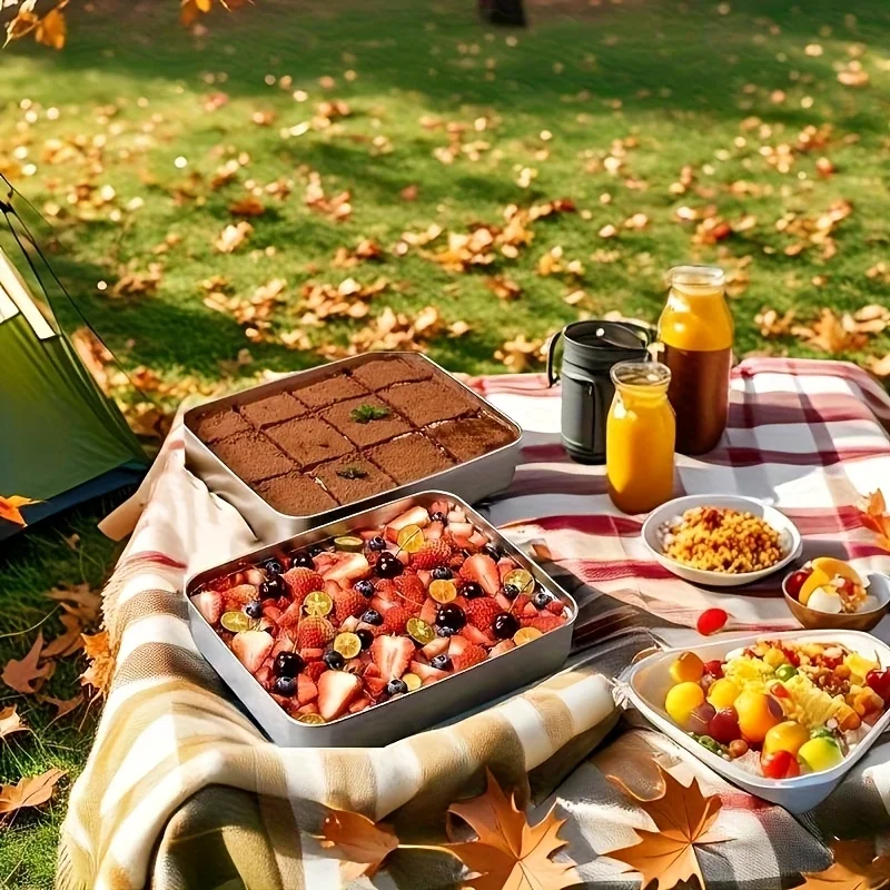 3 مجموعات من مقالي الخبز الفولاذ المقاوم للصدأ كعكة سلطة اللحوم المتبلة الدجاج الأسماك الغذاء الإعدادية صينية تارت مقلاة خبز فرن الخبز