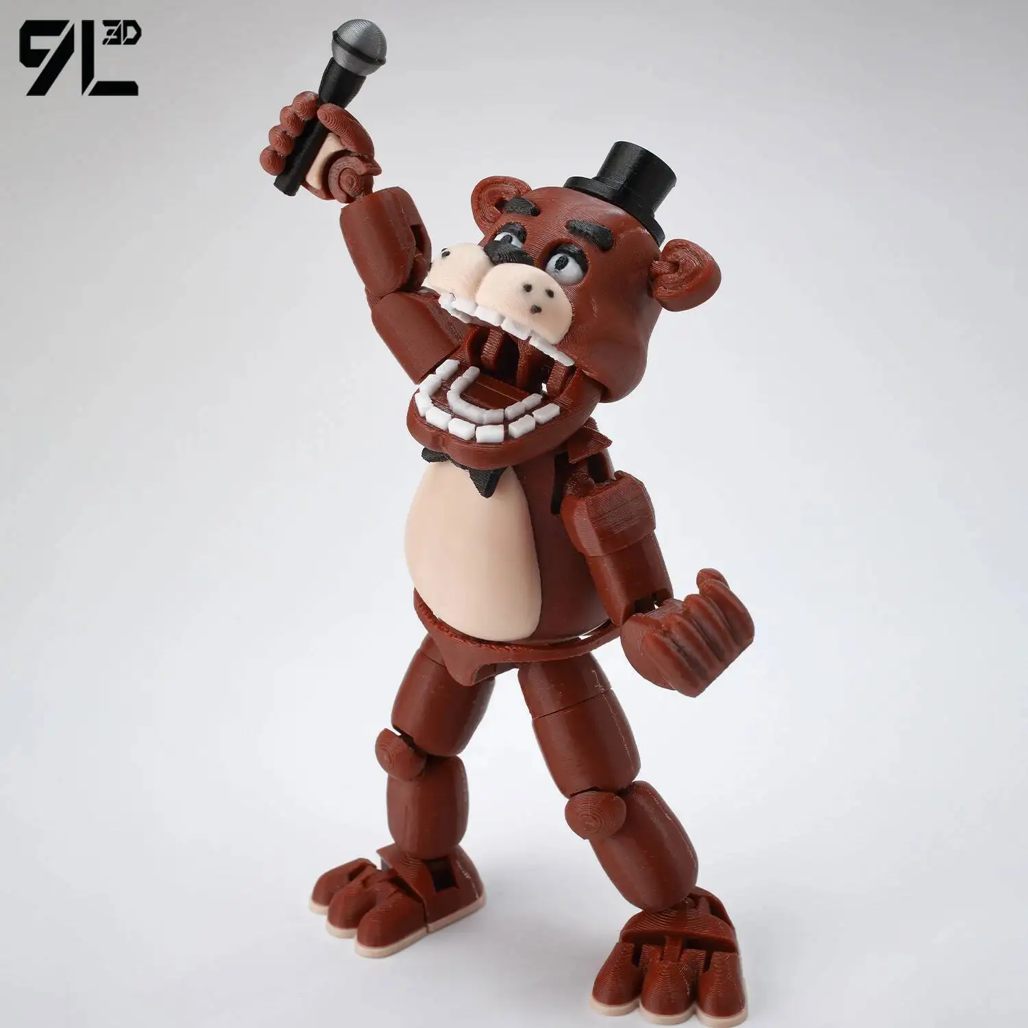 9L3D Gedruckter Freddy Titan13 FNAFs Bear's Midnight Harem Five Nights Beweglicher Abnehmbarer Spiel-Peripheriefigur Handfigur für Jungen – Detail 11