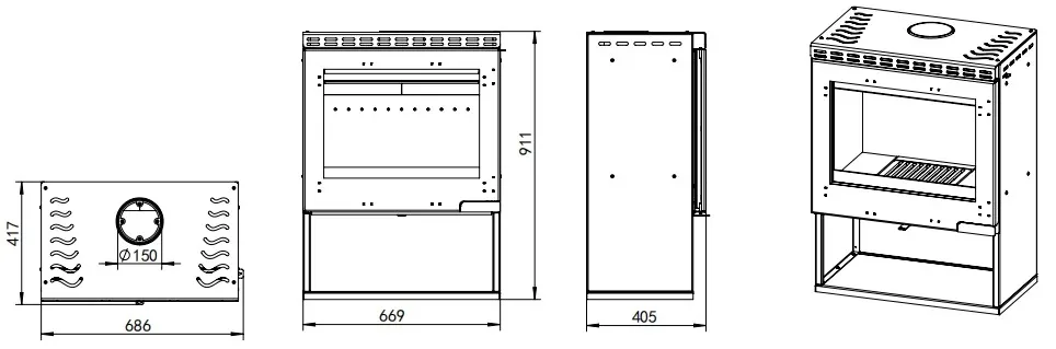

Отдельностоящая бездымная дровяная печь для помещений: оптимальная цена, уютный камин для эффективного отопления