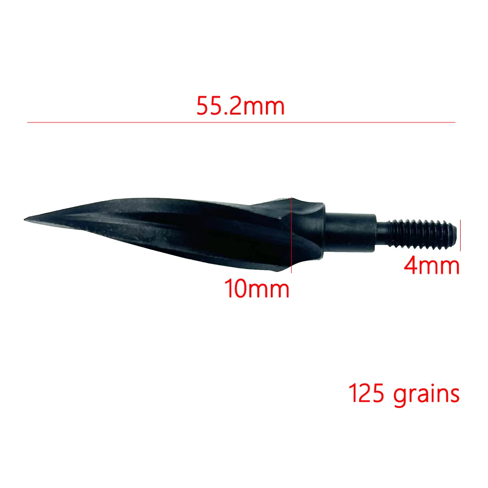 複合または再帰的な弓のクロスボウ用の矢印の頭、狭いヘビーヘッド、狩猟アクセサリー、100-160gn、12個