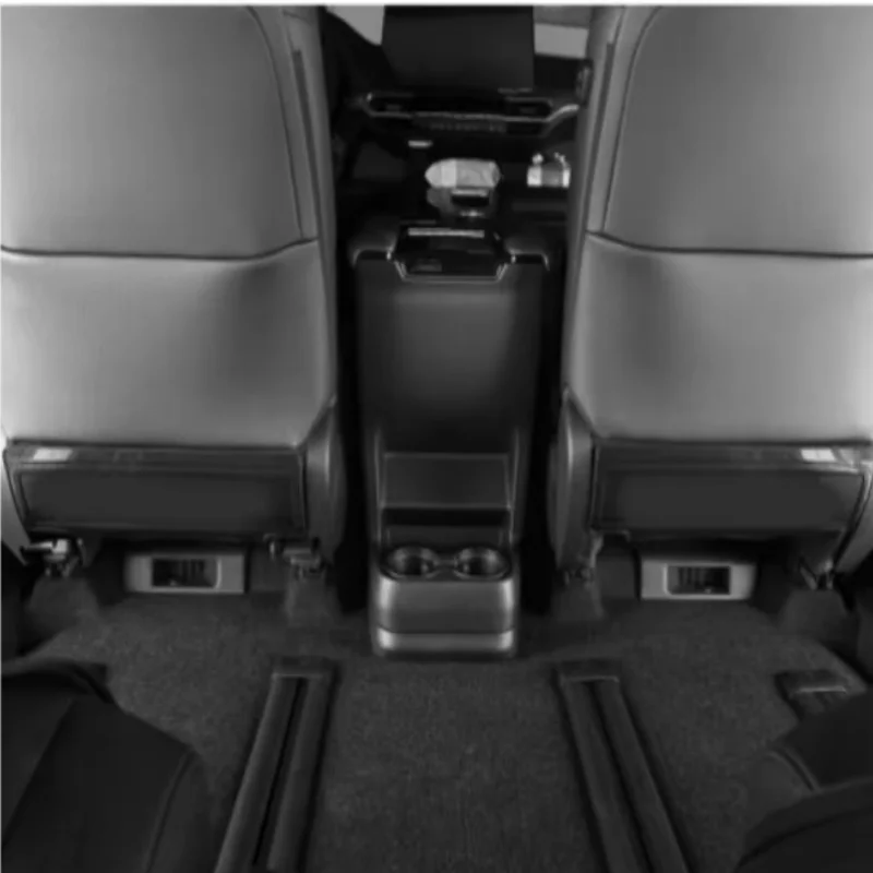 Fit For Toyota Sienna 2022-2024 Stainless Steel Car Seat Back Anti-kick Board Panel Covers Decoration Accessories Stickers 2Pcs