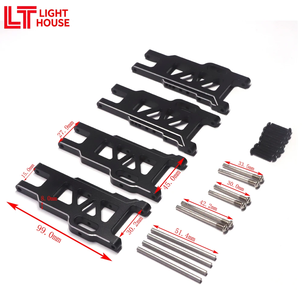 

LIGHT HOUSE Aluminum Front and Rear Lower Arm For TRAXXAS Jato 1/8 4x4 Brushless BL-2S RC Car Upgrades Parts
