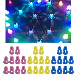 Durable LED Ice Skating Cones 7.8x8cm Stable Windproof