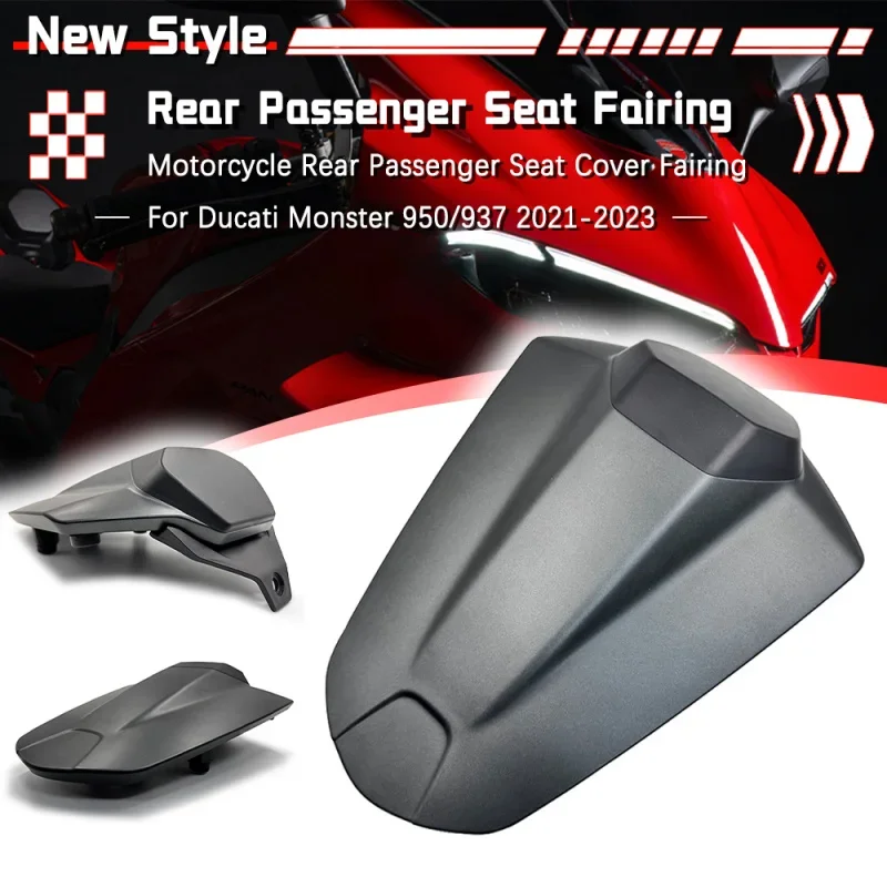 For Monster 950 937 Passenger Pillion Rear Seat Cover Solo Fairing Cowl For Monster950 2021 2022 2023 Motorcycle Accessories