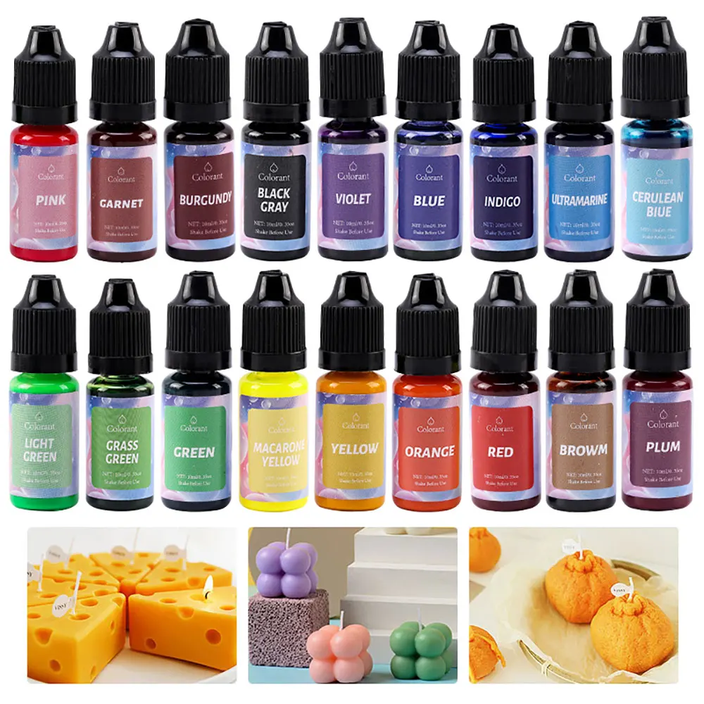For fun 10ML Resin Pigments Candle Soap Dye DIY UV Epoxy Resin Mold Liquid Colorant For Jewelry Making Supplies Resin Crafts