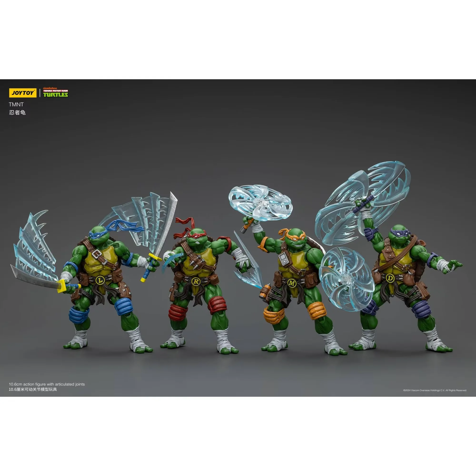 NA STANIE JOYTOY Wojownicze Żółwie Ninja 1/18 Figurka Akcji Michelangelo Donatello Leonardo Model Lalka Kolekcjonerska Zabawka na Biurko Prezent