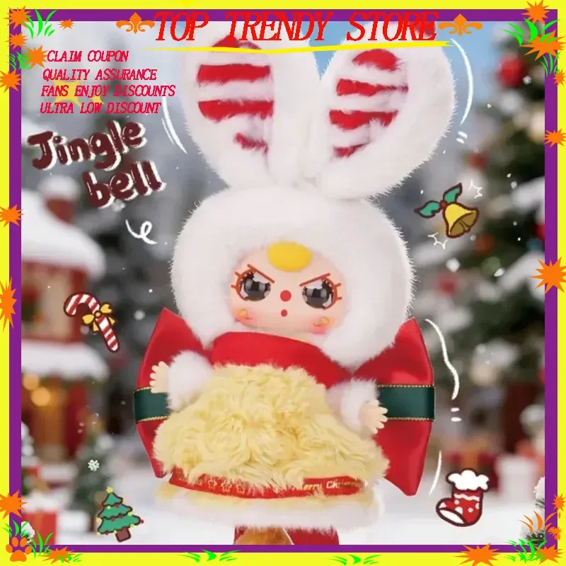 Подлинная детская три рождественские серии, виниловая плюшевая слепая коробка, модная коллекция игрушек, подарок ручной работы на день рождения, 2024, осень-зима для женщин