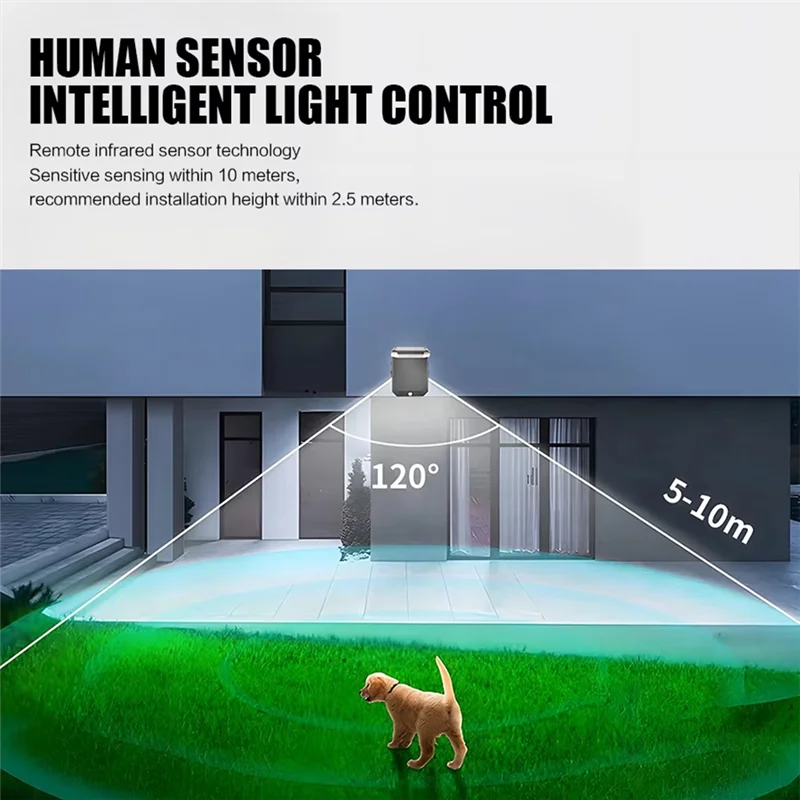 A38Q-Solar LED Wall Light With Motion Sensor IP65 Waterproof Foldable Outdoor Safety Lamp