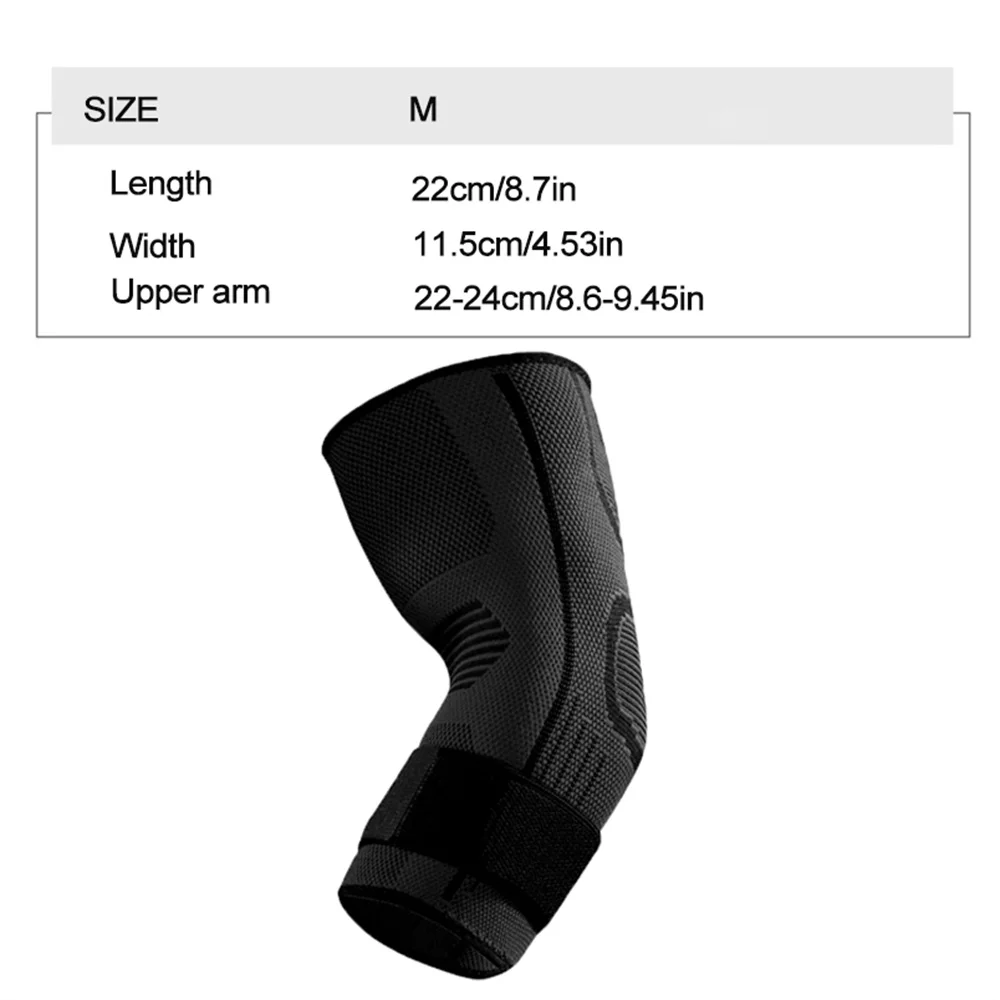 1PC Fitness Bandage Elbow Pads Brace Compression Support Sleeve for Tendonitis Tennis Elbow Reduce Joint Pain Support Protector