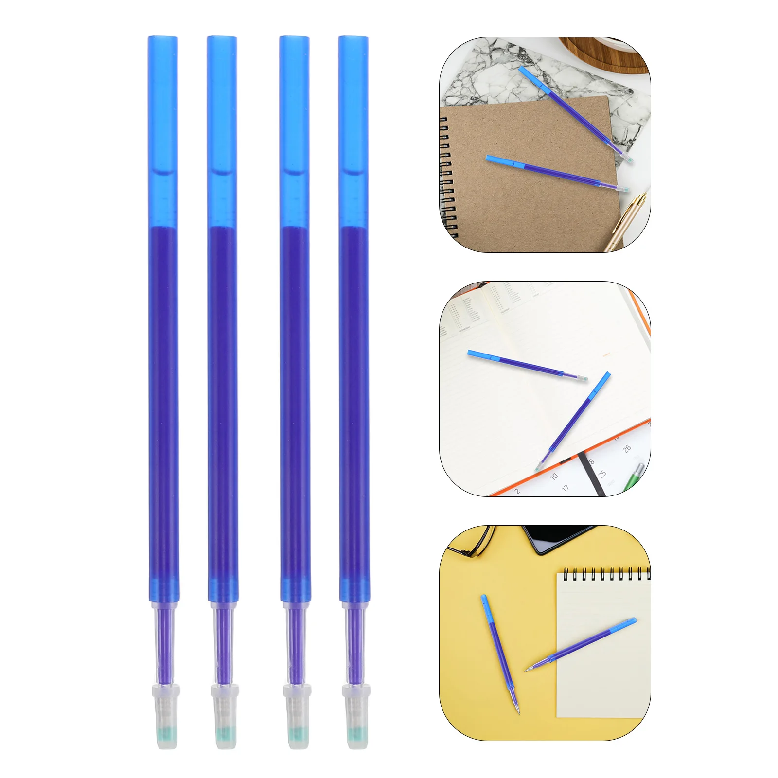 100 Pcs Thermal Erasable Pen Refills Plastic Erasable Ink Pen Inserts Fine Tip Precision Gel Pen Refills Bulk Note Taking Pen