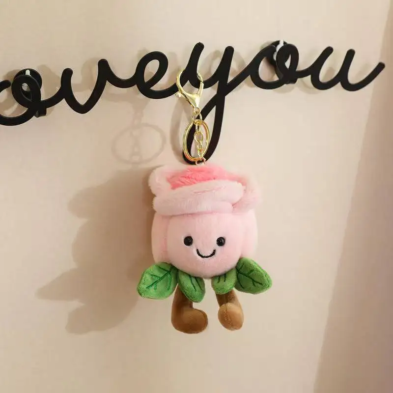 Mais recente aromaterapia rosa mochila pingente boneca kawaii pelúcia brinquedo boneca dos desenhos animados anime bonito presente para o aniversário dos amigos