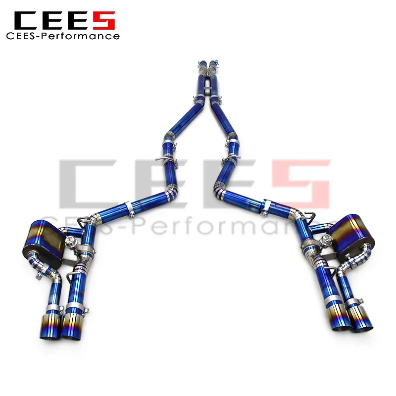 cees Titanium Catback Exhaust for Dodge Charger V6 3.6L 2016-2023 Tuning Escape Exhaust Pipe Valve Muffler Car Exhaust System