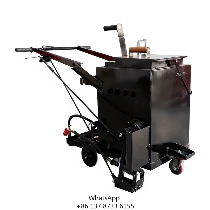 

Portable Hand Push Asphalt Crack Filler For Road Joint Repair New Condition With Engine Motor And Pump Core Components