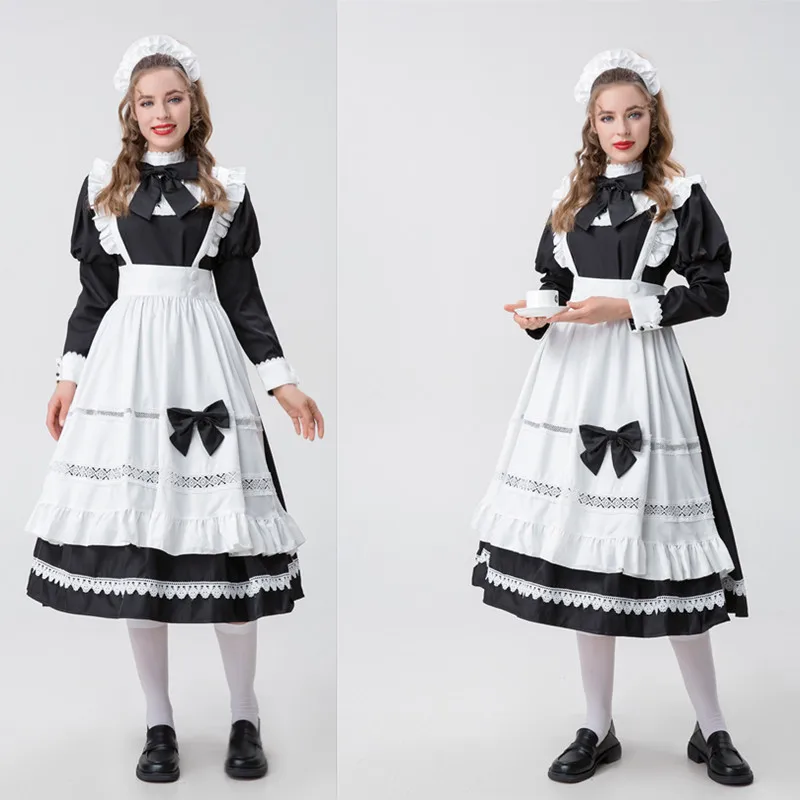 زي تنكري نسائي للهالوين، زي خادمة، زي عاملة راقية، فستان كيمونو، زي للمؤتمرات السنوية والحفلات، زي تقليدي صيني للعب الأدوار