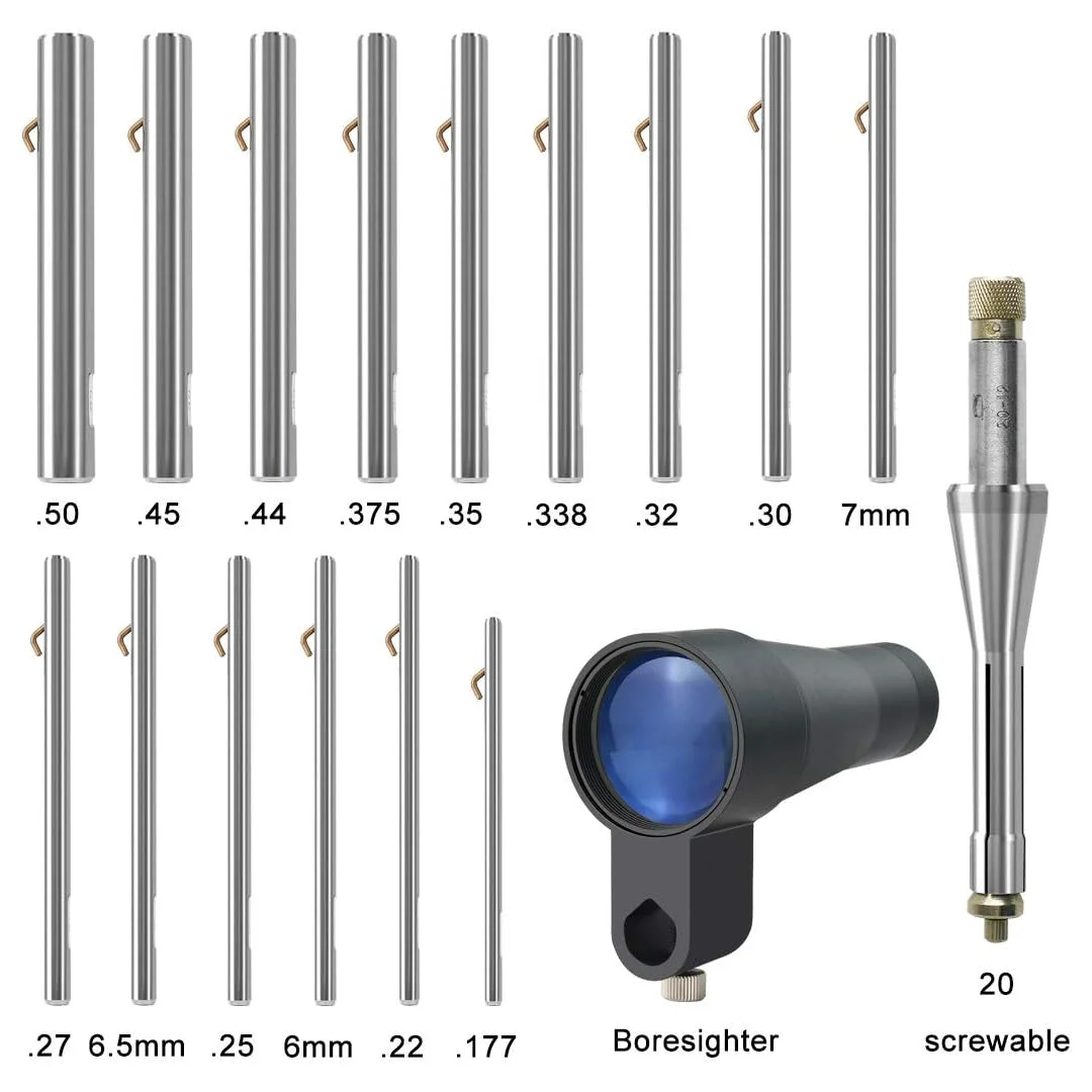 Xaegistac Rifle Scope Boresighter Kit-Precision Firearm Bore Sighter Kit مع Arbors