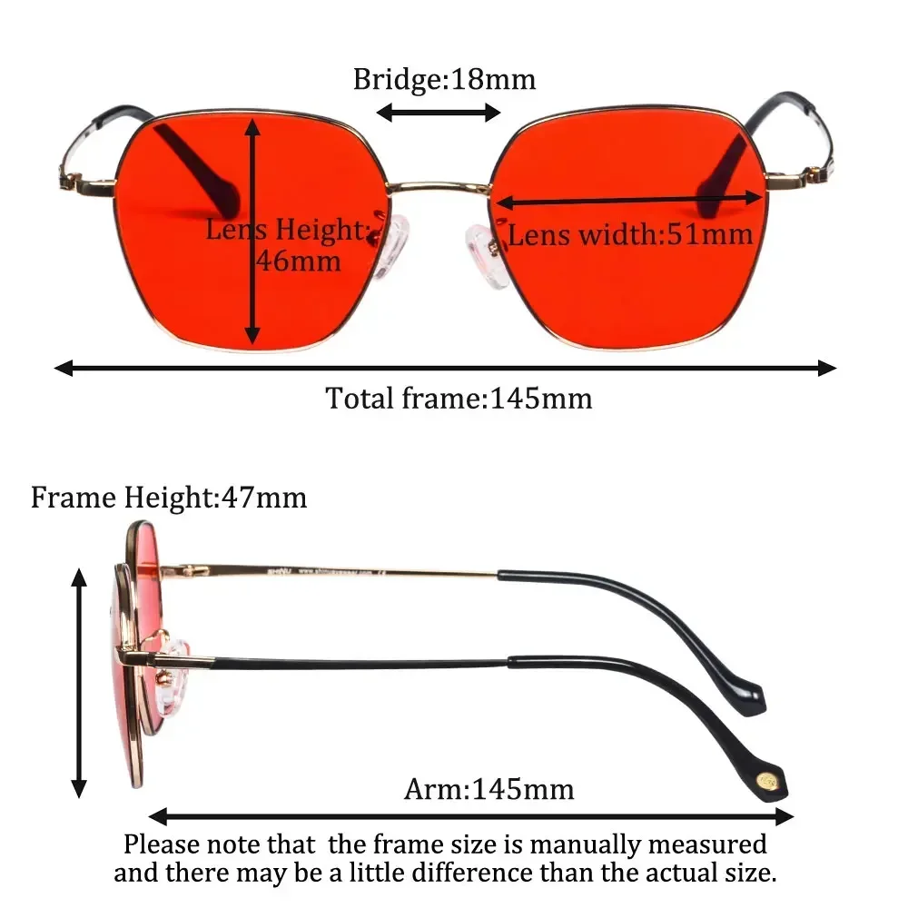 SHINU blue light blocking titanium frame glasses men orange Lenses computer protection glasses no headache relax eyes eyeglasses