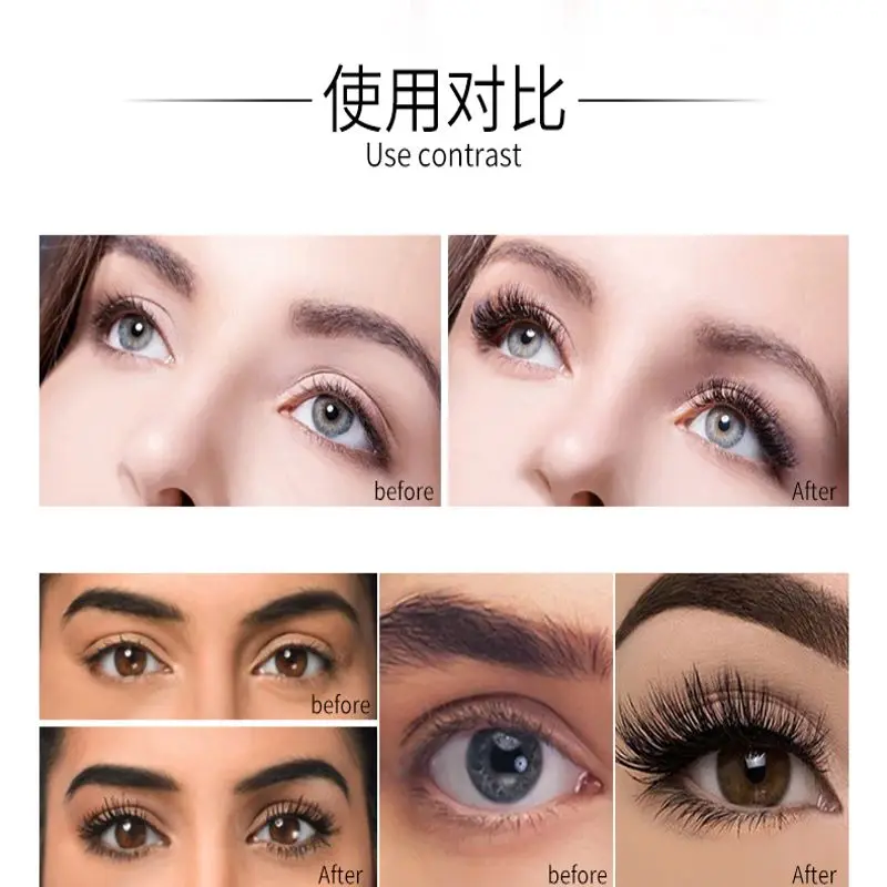 Scepter 4D Silk Fiber Mascara Waterproof Extra Volume Curling Long Lasting Mascara Girls Luxury Makeup Cosmetic Maquiagem Rimel