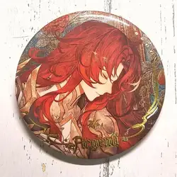 Anime Honkai: Star Rail Argenti Cosplay Series 58MM decorate Laser tinplate Give gifts to friends School bag pendant Brooch Game