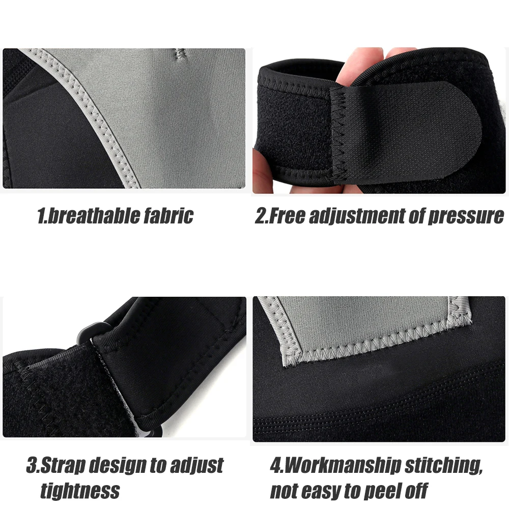 FVXVXV 1PCS Adjustable Shoulder Brace for Men & Women, One Size Fits All, Supports Torn Rotator Cuff & Relieves AC Joint Pain
