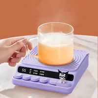 Sanrio Kuromi Warm Cup 7-level Temperature Adjustment Thermostatic Pad Mug Thermal Insulation Heating Coaster Holiday Gift