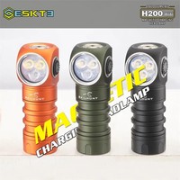SKILHUNT ESKTE H200 mini 3 LED lamp beads two-color channels (white/red) 18650 USB magnetic charging Outdoor LED headlight
