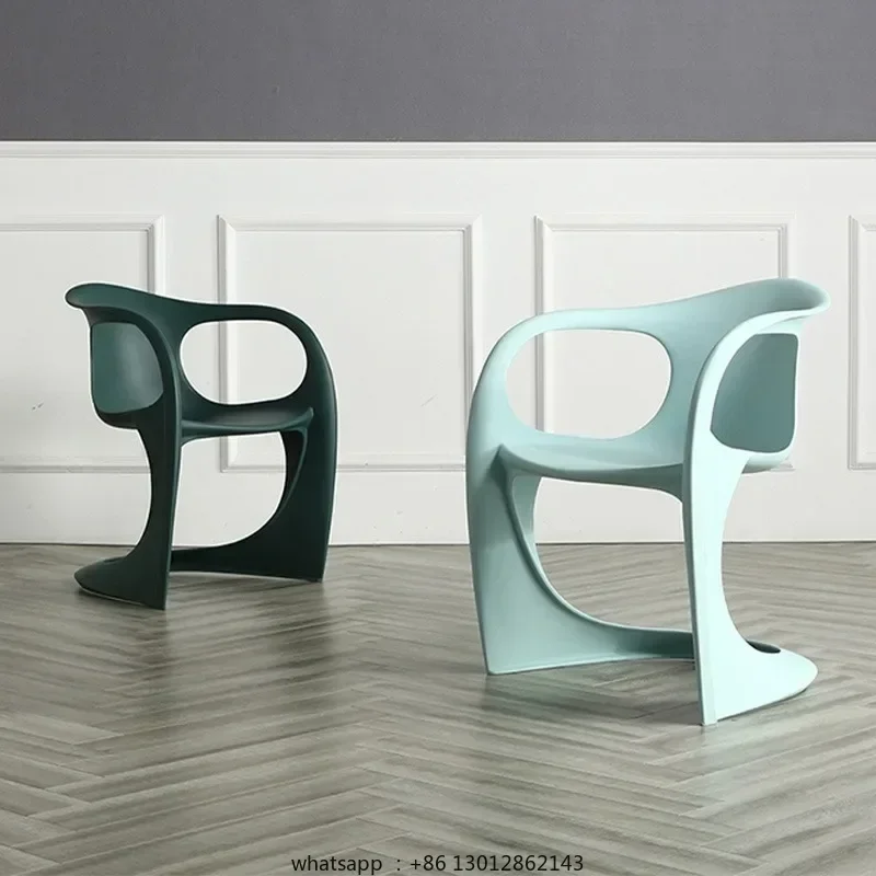 

Nordic Acrylic Plastic Dining Chairs Modern Simple Creative Luxury Comfortable Dining Chairs Living Room Bedroom Home Furniture