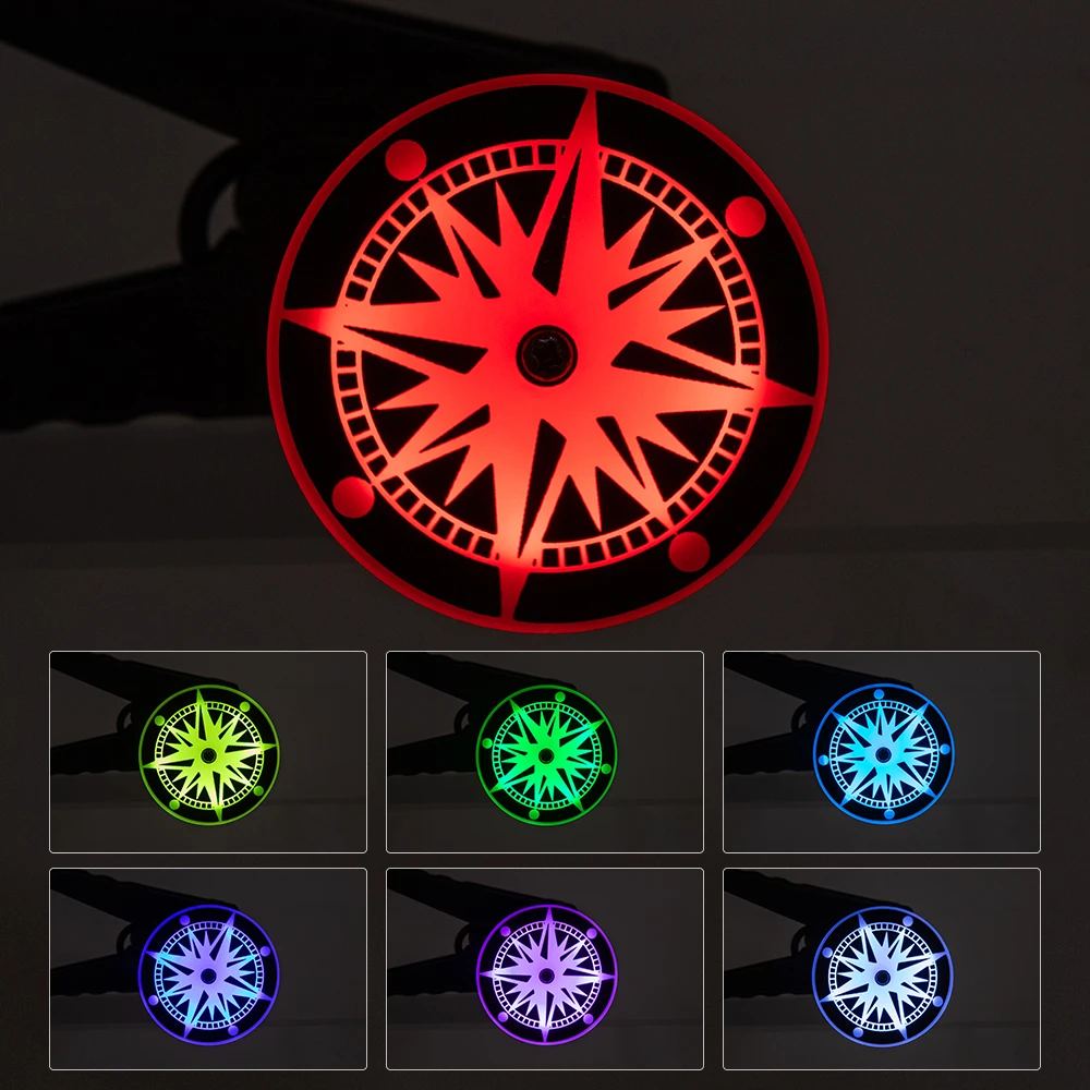 1157 Plug Motorcycle LED Brake Light Vortex Write Wheel Eyes Rotatable Tail Light LED Signal Lights Dynamic Pattern Taillight