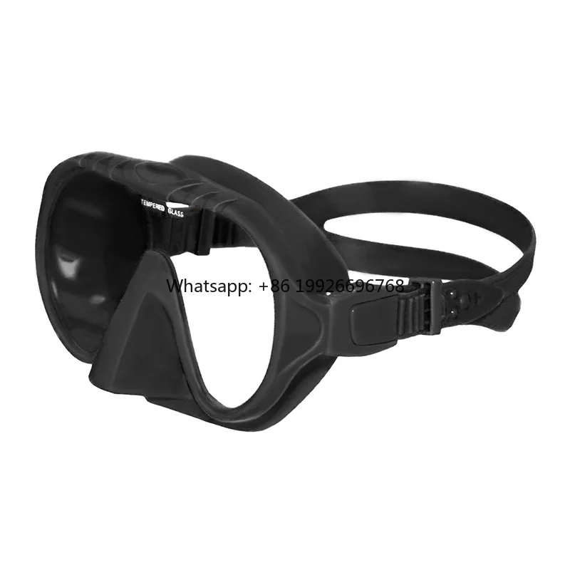 

Professional Frameless Single Lens Silicone Material Scuba Diving Snorkeling Surfing Spearfishing Mask factory