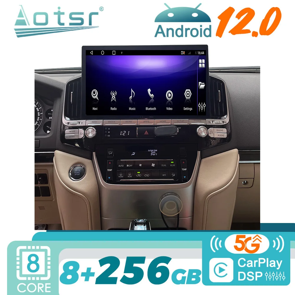 

For Toyota Land Cruiser LC200 2008 -2021 Android Car Radio 2Din Autoradio Stereo Multimedia Video Player GPS Navigation Unit