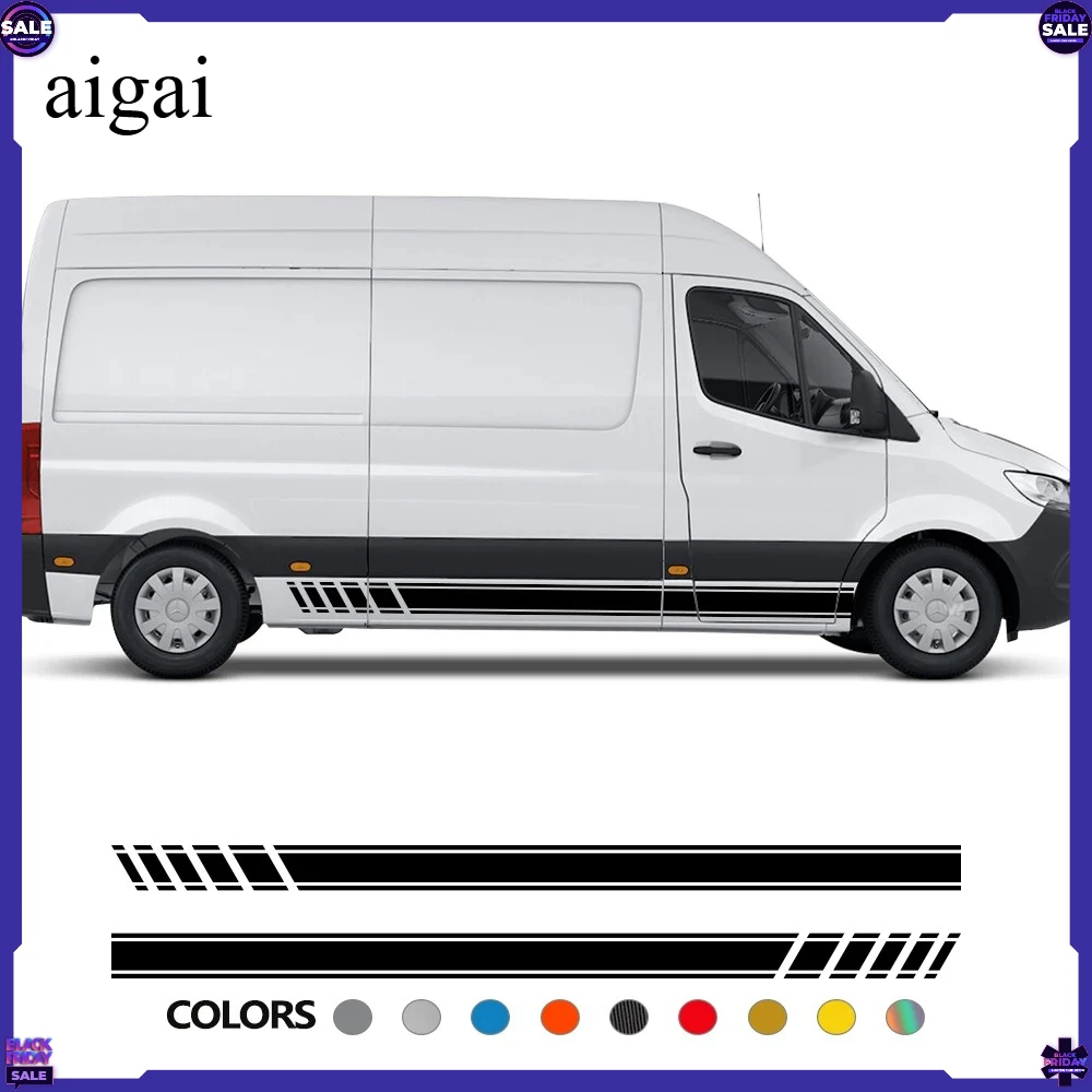 Pegatinas para coche Mercedes Benz Sprinter W903 W906 W907, franjas para autocaravana, gráficos DIY, decoración, calcomanías, accesorios para auto