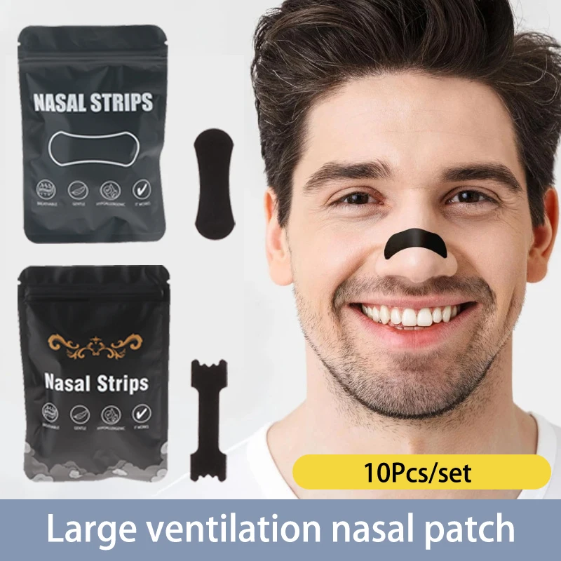 【30/60Patches Breath Nasal Strips Anti-Snoring Nose Patches Improve Sleeping Stop Snoring Easier Sleep Aid Device】