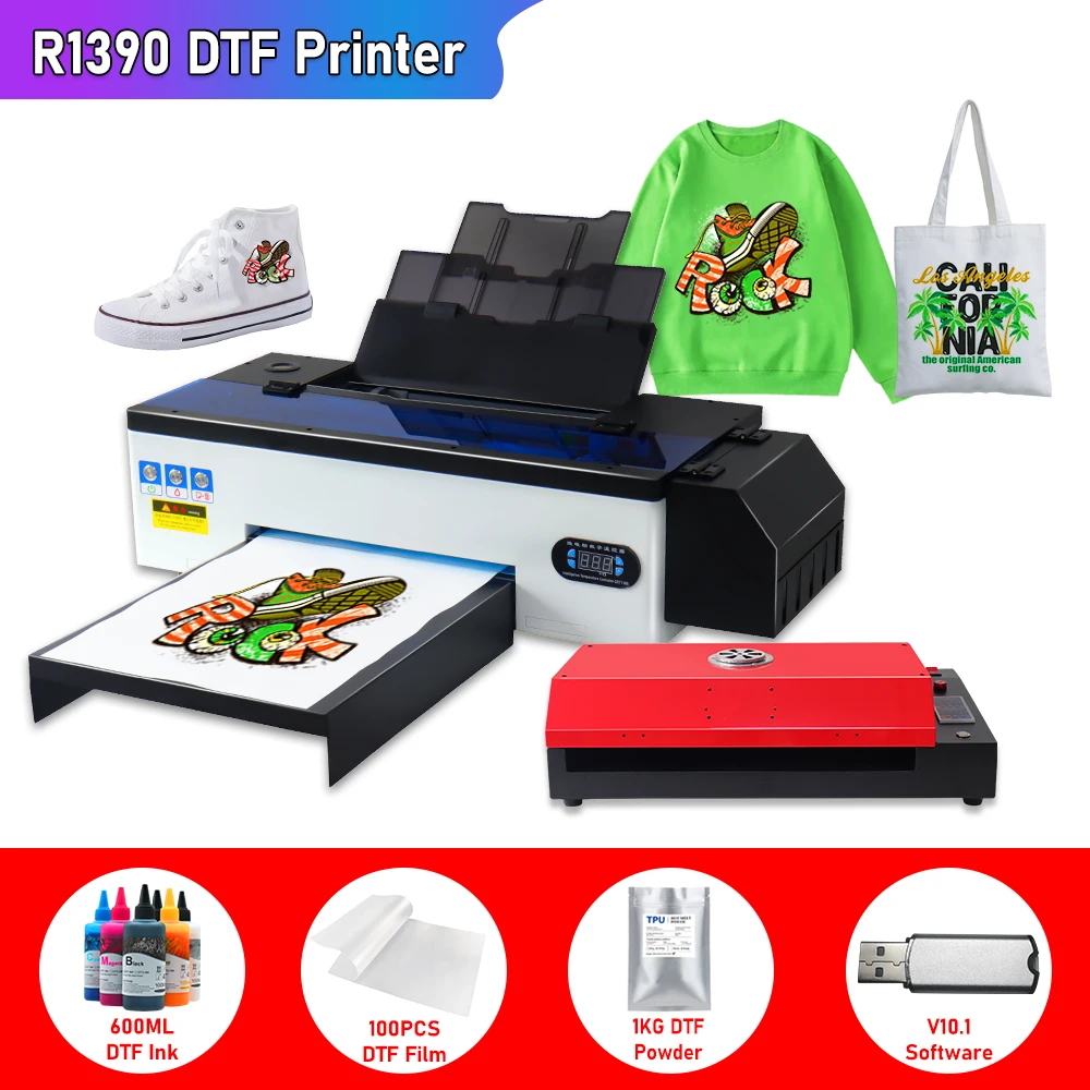 

A3 DTF Printer For Epson R1390 DTF Printer Directly to film Printer dtf impresora A3 t shirt printing machine A3 With DTF Ink