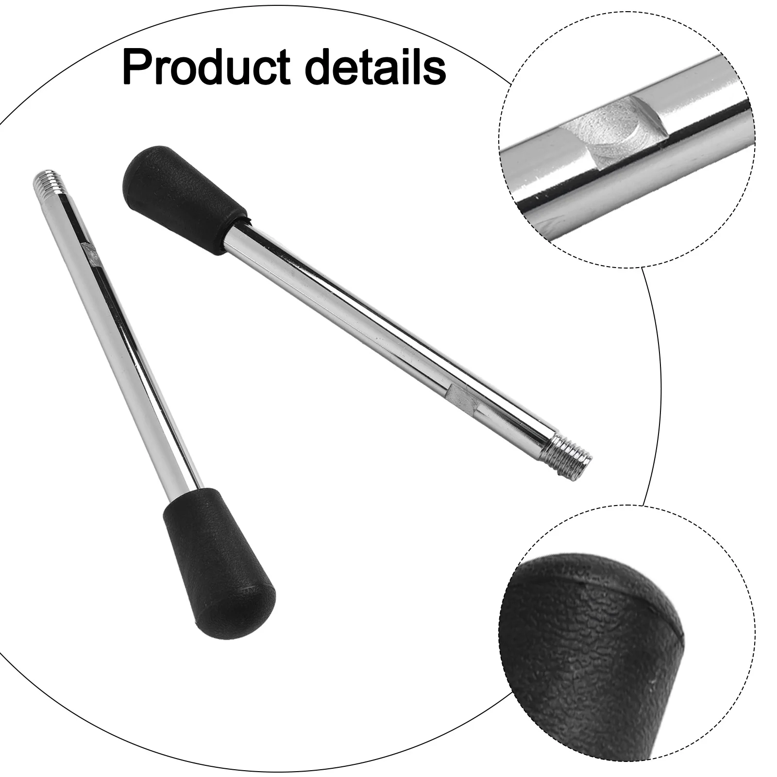 Work Handle Bar 210mm Work Rod Machine Tool 210mm Handle Bar Easy To Install Handle High Precision Handle Silver Handle Bar