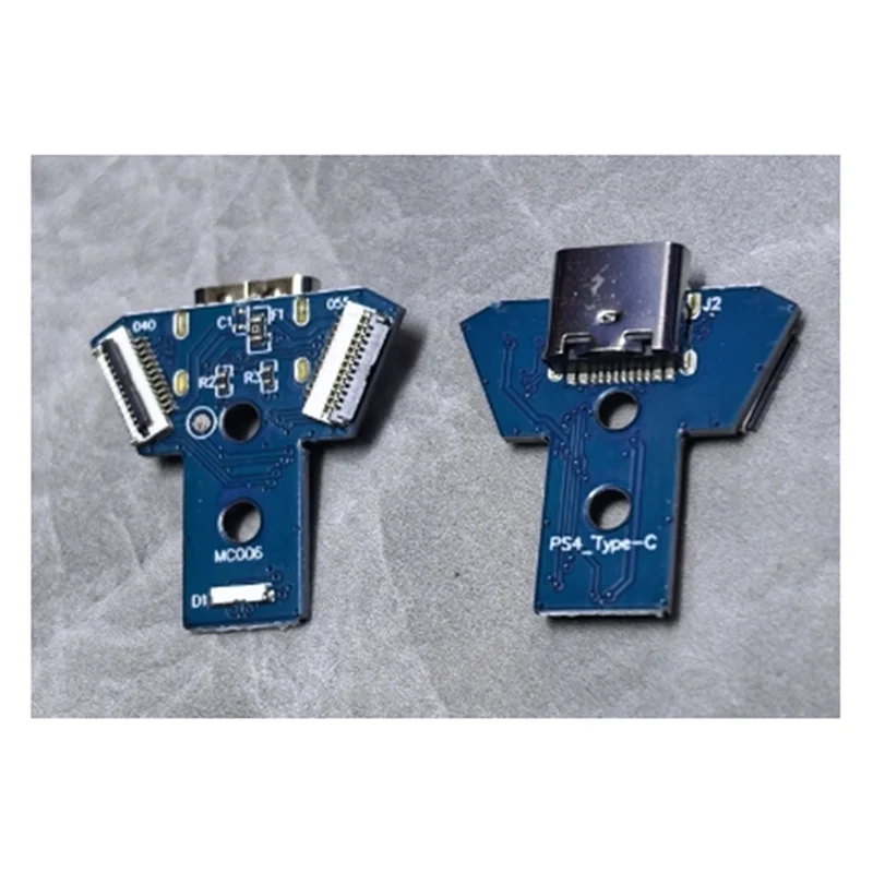 ABJF-DIY puerto de carga tipo C para Playstation 4 PS4 JDS 040 050 055 accesorios de placa de carga del controlador