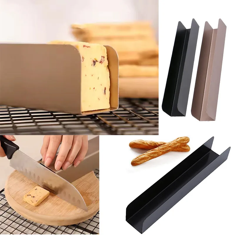 

Non-stick Biscuit Cake Bread Mold Carbon Steel Rectangle Toast Mould Cranberry Cookies Pan for DIY Pastry Baking Kitchen Tools