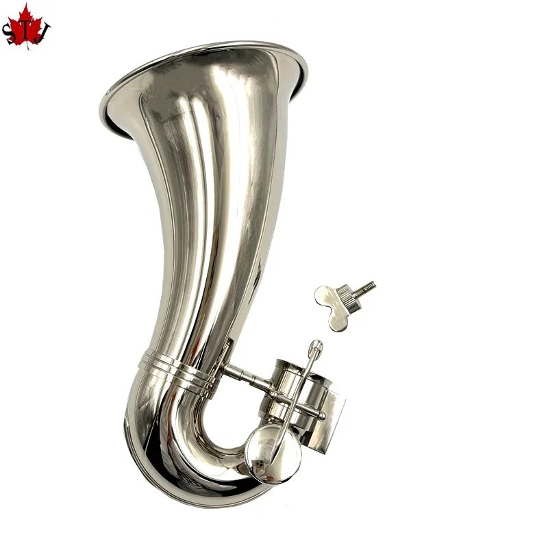 Intelligent  Low E Bass Clarinet Bell +keys clarinet Flute parts Nickel plated Excellent