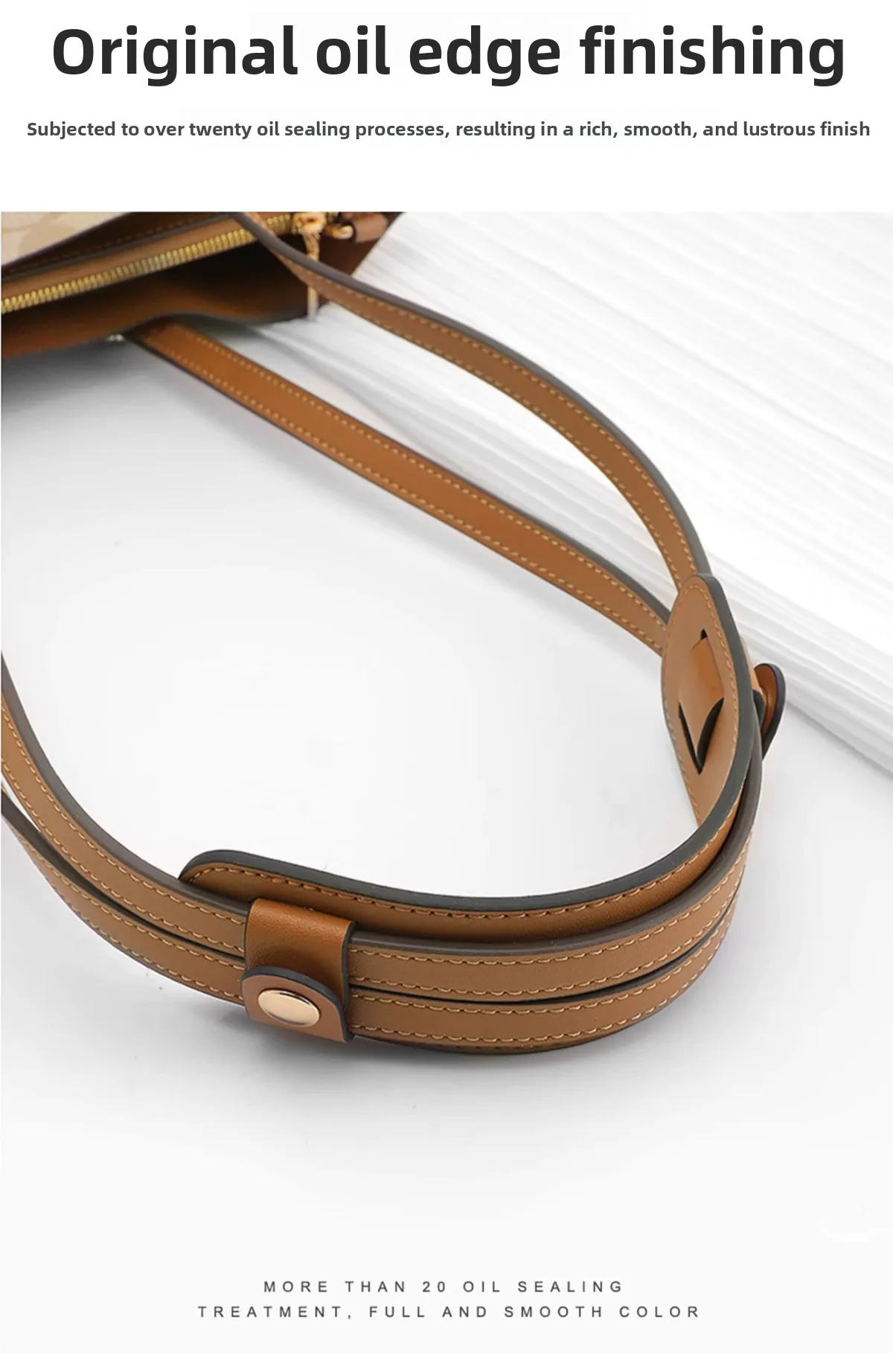 Adjustable Bag Strap For Coach Mollie25 Tote Bag Leather Shoulder Strap Durable Bag Belt Underarm Bag Replacement Accessories