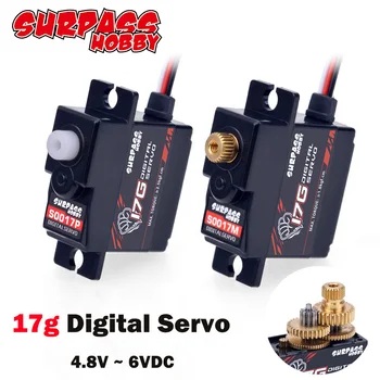SURPASS HOBBY 17g numérique RC voiture Mini Servo plastique métal engrenage 4.8V ~ 6V DC moteur pour avion Robot bateau modèle jouet Wltoys partie