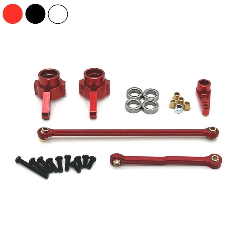 

MN D90 MN99S MN78 MN82 Metal Steering Link Rod Pull Rod Servo Arm Steering Cup 1/12 RC Car Upgrade Parts Accessories