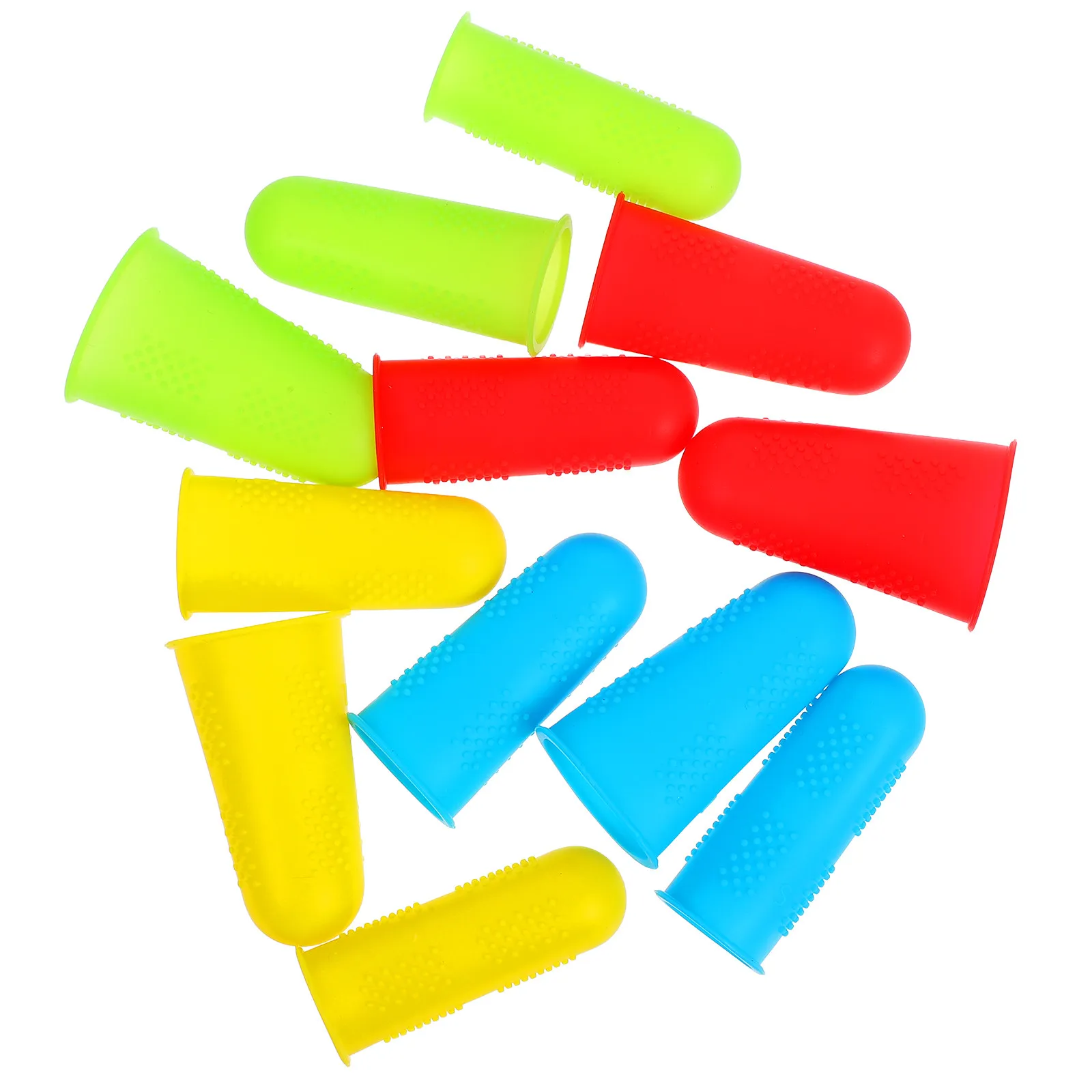 

12Pcs Heat Insulation Finger Protectors Non-Slip Silicone Tips Cover for Crafting Handling Hot Objects Safe Grip