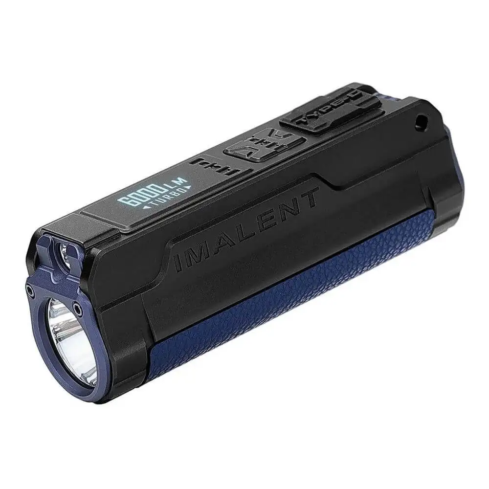 Original  BL70 6000lm Powerful EDC Flashlight XHP70 HI LED Type-C Rechargeable Dual Light Source Pocket Torch