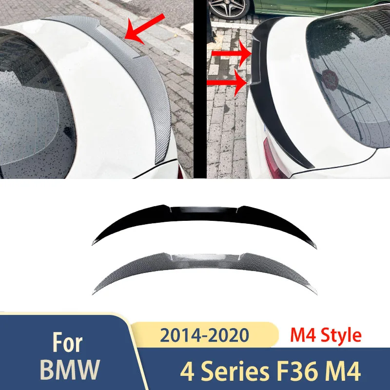 

Rear Trunk Spoiler Wing For BMW 4 Series F36 Gran Coupe M4 Style 2014-2020 BMW Accessories Modification Car Exterior Body Kits